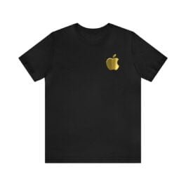 Apple Golden Logo Unisex Jersey Short Sleeve Tee: Elevate Your Style with a Touch of Luxury