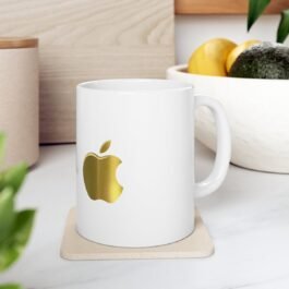 Apple Gold Logo Ceramic Mug 11oz: A Must-Have for Apple Fans