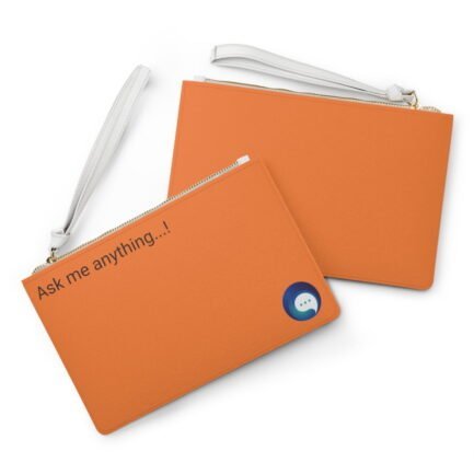 - AI Art product - Orange Clutch Bag with NoowAI style - NoowAI Shop