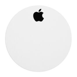 Apple Logo Mouse Pad: Classic Black and White Elegance