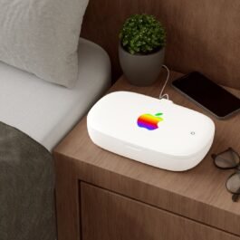 Apple Colorful Logo UV Phone Sanitizer and Wireless Charging Pad: Clean and Charge with Ease