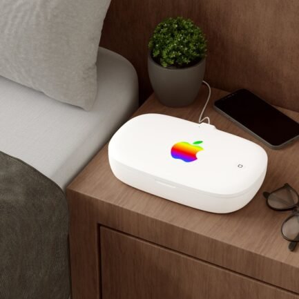 - Apple Colorful Logo UV Phone Sanitizer and Wireless Charging Pad: Clean and Charge with Ease - NoowAI Shop