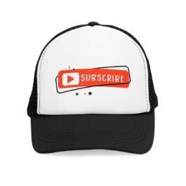 Youtube Subscribe Mesh Cap – Red, Black, Pink, Blue