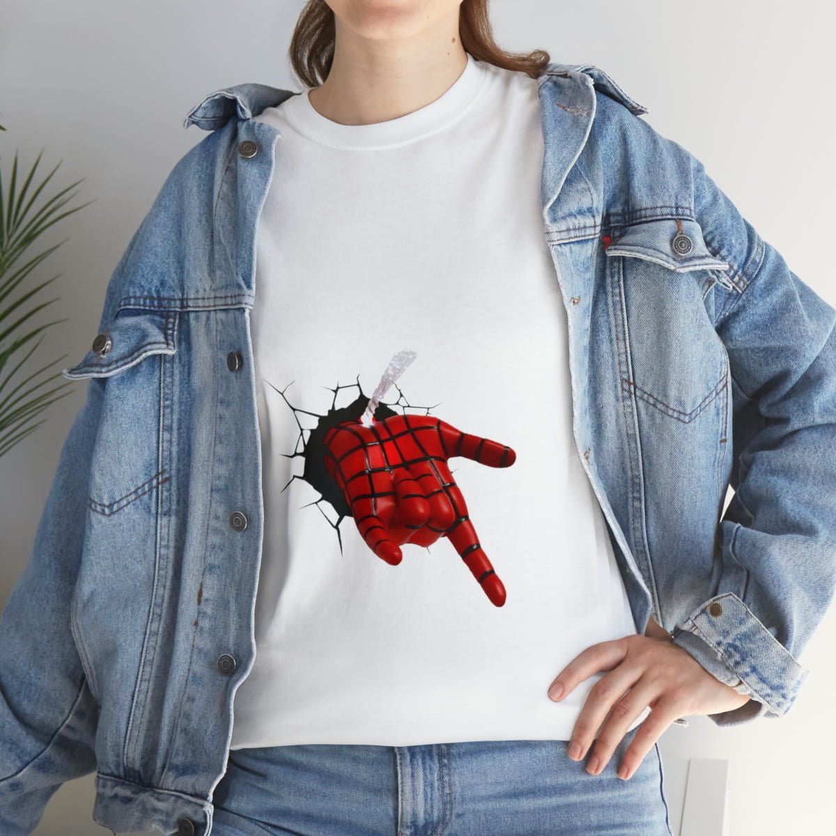 - Spider-Man T-shirt: Unisex Heavy Cotton Tee with Spider Hand 3D logo - NoowAI Shop
