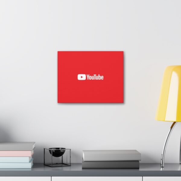 - Youtube Canvas Gallery Wraps - Red Canvas Gallery with Youtube logo - NoowAI Shop