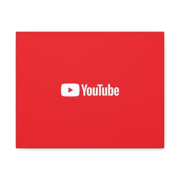 - Youtube Canvas Gallery Wraps - Red Canvas Gallery with Youtube logo - NoowAI Shop