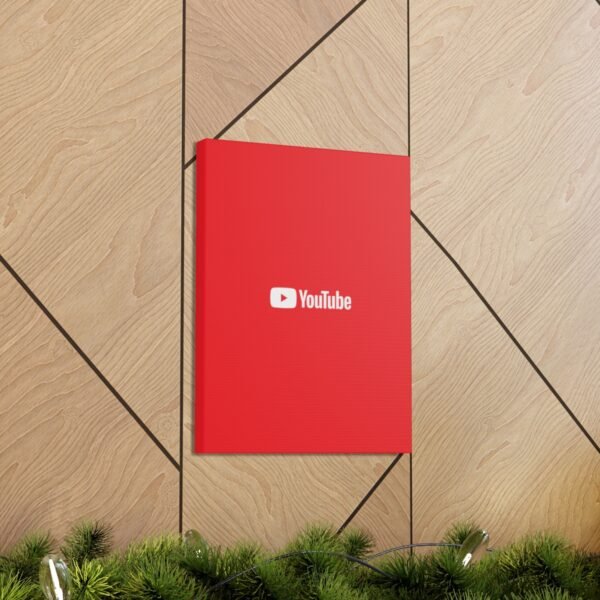 - Youtube Canvas Gallery Wraps - Red Canvas Gallery with Youtube logo - NoowAI Shop