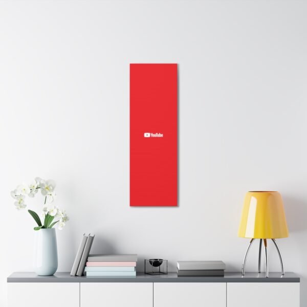 - Youtube Canvas Gallery Wraps - Red Canvas Gallery with Youtube logo - NoowAI Shop