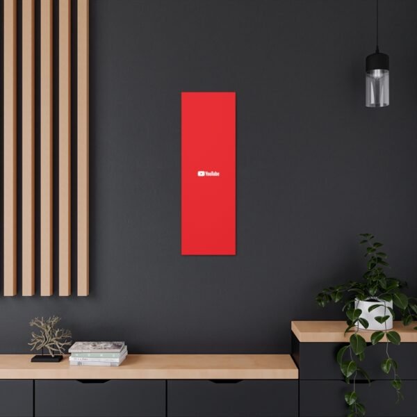 - Youtube Canvas Gallery Wraps - Red Canvas Gallery with Youtube logo - NoowAI Shop