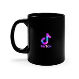Tiktok colorful mug – 11oz Black Mug with colorful tiktok logo