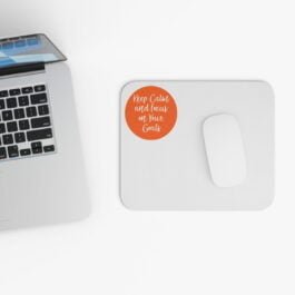 Keep Calm and Focus on Your Goals Mouse Pad (Rectangle)