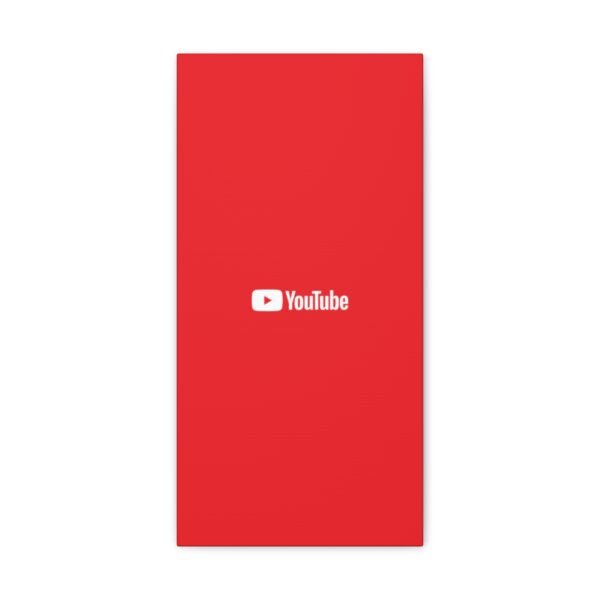 - Youtube Canvas Gallery Wraps - Red Canvas Gallery with Youtube logo - NoowAI Shop