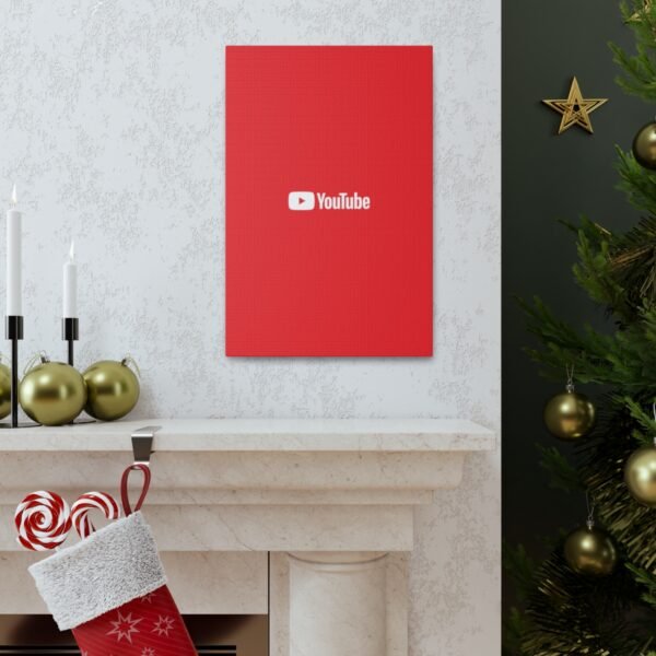 - Youtube Canvas Gallery Wraps - Red Canvas Gallery with Youtube logo - NoowAI Shop