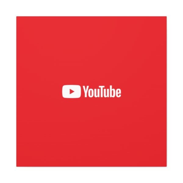 - Youtube Canvas Gallery Wraps - Red Canvas Gallery with Youtube logo - NoowAI Shop
