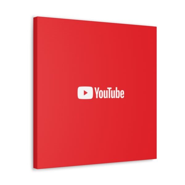 - Youtube Canvas Gallery Wraps - Red Canvas Gallery with Youtube logo - NoowAI Shop