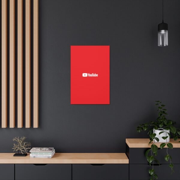 - Youtube Canvas Gallery Wraps - Red Canvas Gallery with Youtube logo - NoowAI Shop