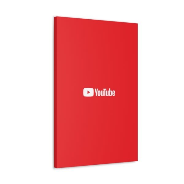 - Youtube Canvas Gallery Wraps - Red Canvas Gallery with Youtube logo - NoowAI Shop