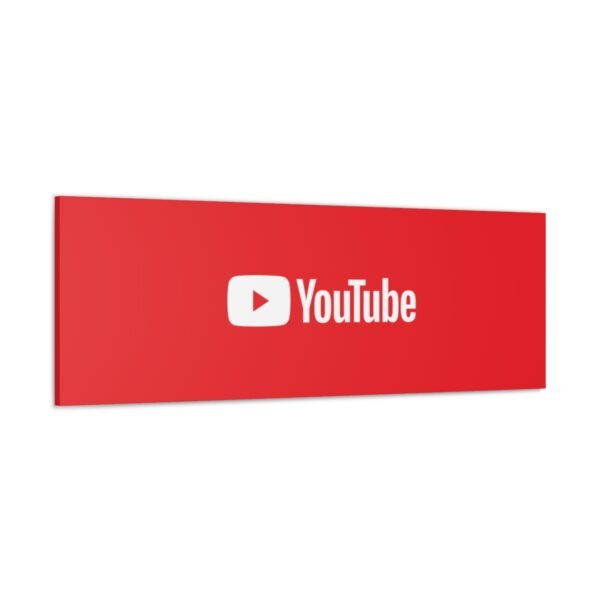 - Youtube Canvas Gallery Wraps - Red Canvas Gallery with Youtube logo - NoowAI Shop