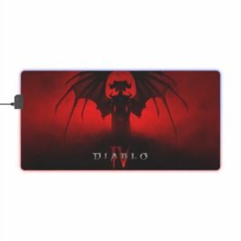 Diablo IV Led Mouse Pad – LED Gaming Mouse Pad for Diablo IV players