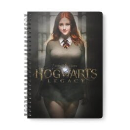 hogwarts legacy Notebook – A5 Wirobound Softcover Notebook with Hogwarts Legacy cover