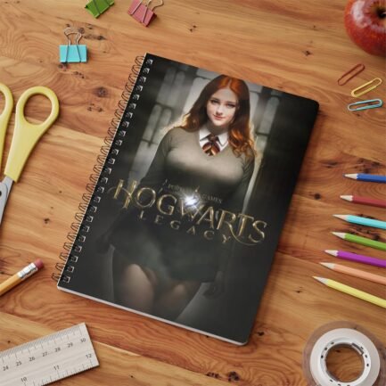 - hogwarts legacy Notebook - A5 Wirobound Softcover Notebook with Hogwarts Legacy cover - NoowAI Shop