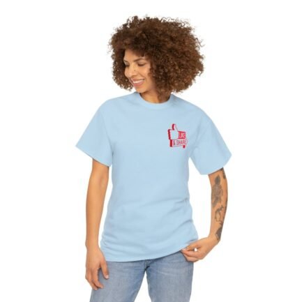 - Like Share T-shirt: Unisex Heavy Cotton Tee with Like & Share logo - NoowAI Shop