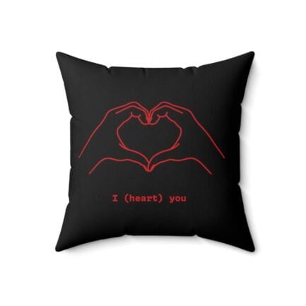 - "I heart You" Pillow - Spun Polyester Square Pillow - NoowAI Shop