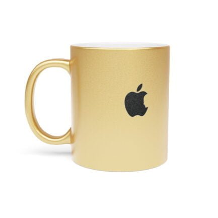 - Apple Metallic Mug (SilverGold) - Luxury Coffee Mug with Apple logo - NoowAI Shop