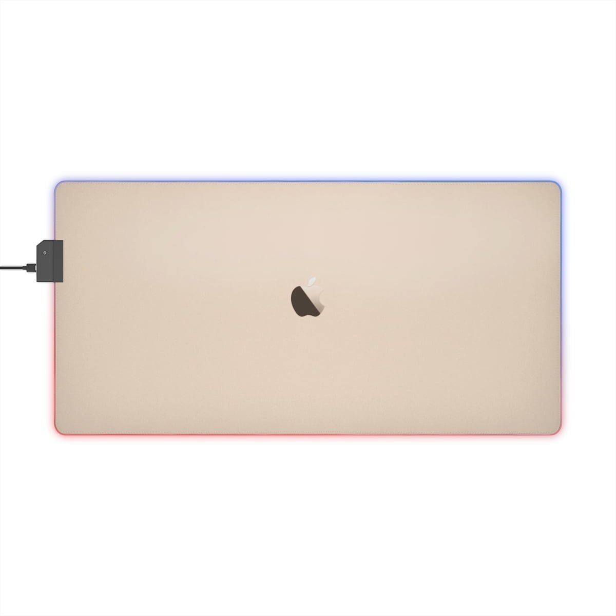 - Apple LED Desk Pad (Gold) - Gaming Mouse Pad with Apple Gold BG. - NoowAI Shop