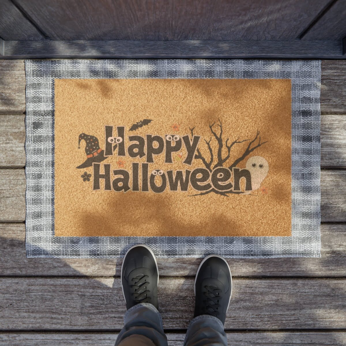 - Fun Happy Halloween Doormat - NoowAI Shop