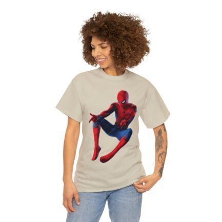 - Spiderman T-shirt Unisex Heavy Cotton Tee, 12 colors option - NoowAI Shop