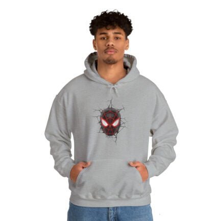 - Spiderman Hooded - Unisex Heavy Blend™ Hooded Sweatshirt with Black Spiderman Face - NoowAI Shop