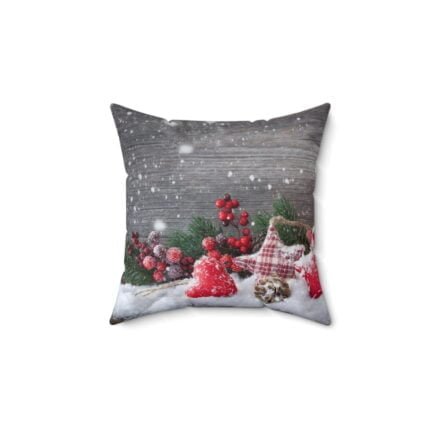 - Christmas Pillow - Winter Snowy Wood Pillow - NoowAI Shop