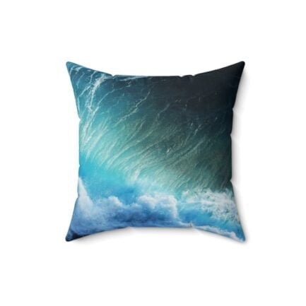 - Ocean Wave Pillow - Spun Polyester Square Pillow - NoowAI Shop