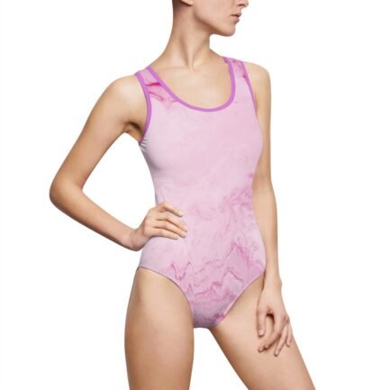 - Pink Women's Classic One-Piece Swimsuit - NoowAI Shop