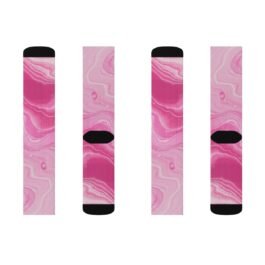 Pink Socks – Abstract pink Sublimation Socks