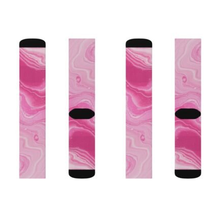 - Pink Socks - Abstract pink Sublimation Socks - NoowAI Shop