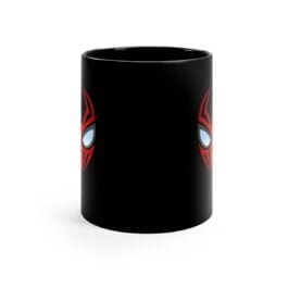 Spiderman Mug – 11oz Black Mug with Spiderman Face