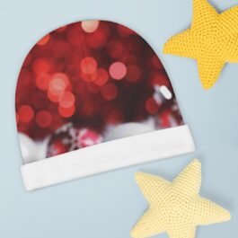 Christmas Baby Beanie Red & White