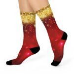 Red Christmas Cushioned Crew Socks