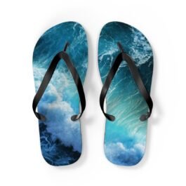 Flip Flops Ocean Blue Wave