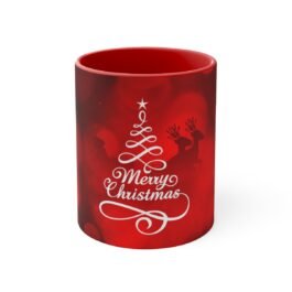 Merry Christmas Accent Coffee Mug, 11oz.