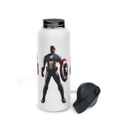 - Stainless Steel Water Bottle, Standard Lid Captain America - NoowAI Shop