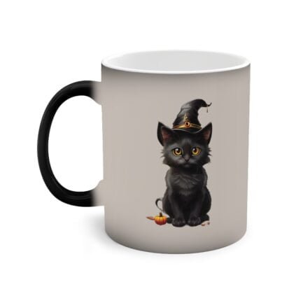 - Black Witch Cat Color-Changing Mug - Relive the Magic of Ai - NoowAI Shop