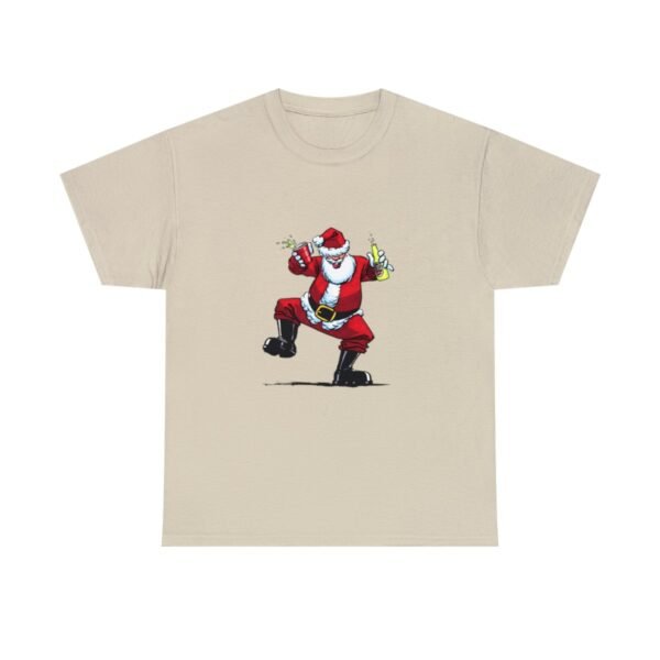 - Drunk Santa Claus T-shirt. Unisex Heavy Cotton Tee with Booze Santa Claus - NoowAI Shop