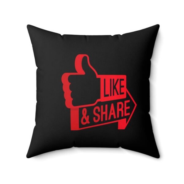 - Like & Share Pillow - Spun Polyester Square Pillow with Like & Share icons - NoowAI Shop