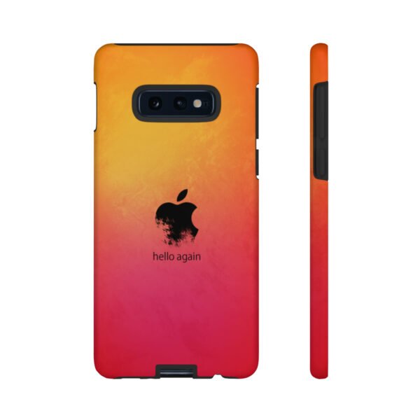 - Red - Orange Tough Cases - Phone case Red - Orange with Black Apple logo - NoowAI Shop