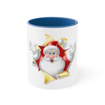 - Suprise Santa Claus Mug - White Ceramic Accent Coffee Mug with Suprise Santa Claus, 11oz, 4 colors - NoowAI Shop