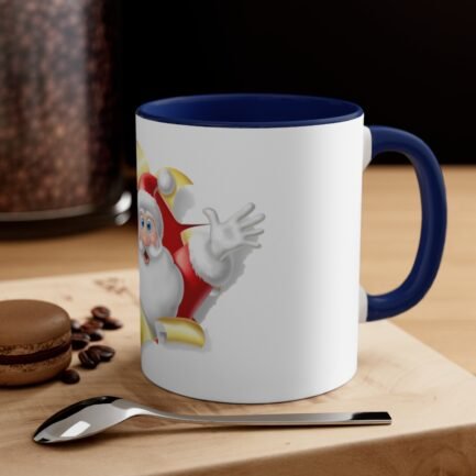 - Suprise Santa Claus Mug - White Ceramic Accent Coffee Mug with Suprise Santa Claus, 11oz, 4 colors - NoowAI Shop