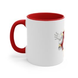 Suprise Santa Claus Mug – White Ceramic Accent Coffee Mug with Suprise Santa Claus, 11oz, 4 colors